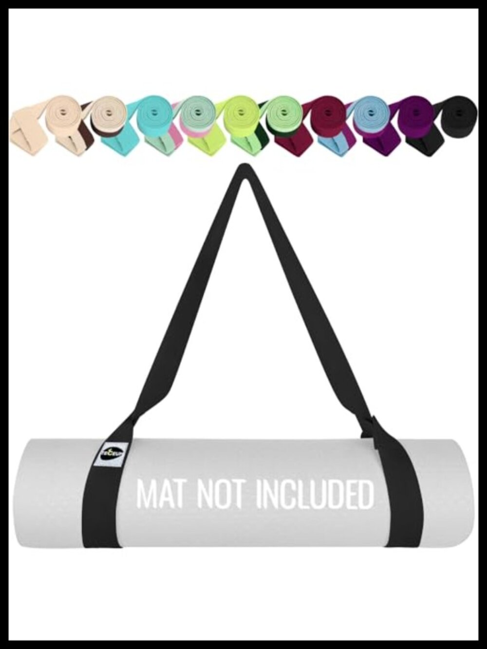 Yoga Mat Strap Extra Soft Thick Cotton Carrier for All Mats Adjustable